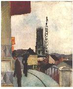 Catedral of Freiburg in the Switzerland August Macke